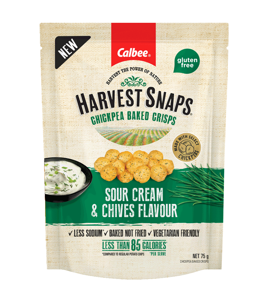 Calbee Chickpea Sour Cream & Chives 75g
